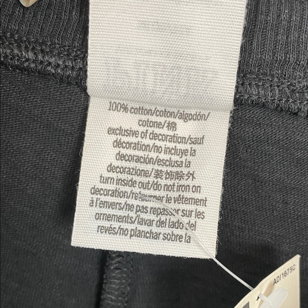 Pink Victoria's Secret Black Skinny Joggers Pant with White Lettering Women's M - Picture 9 of 11